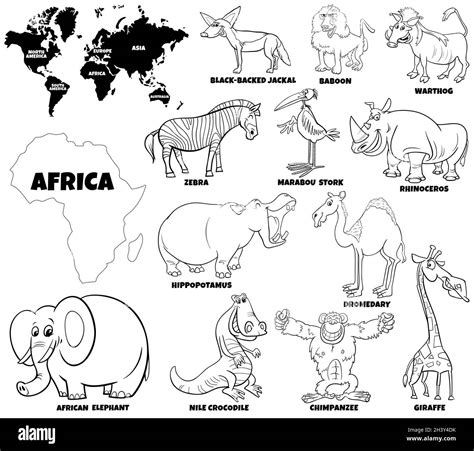 African Animals Coloring Pages Bestfreecoloringpages
