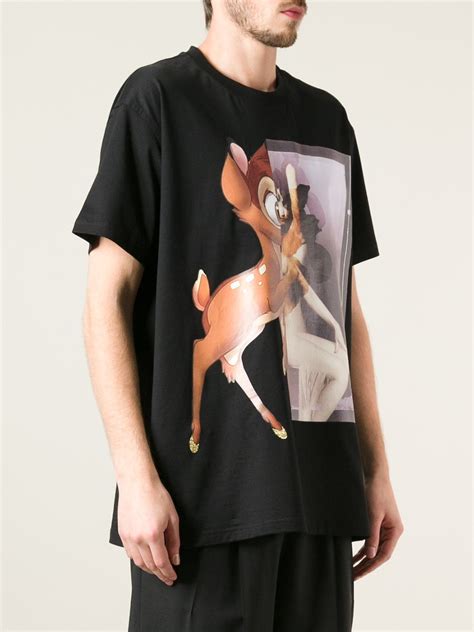 Givenchy Bambi Printed Tshirt In Black For Men Lyst