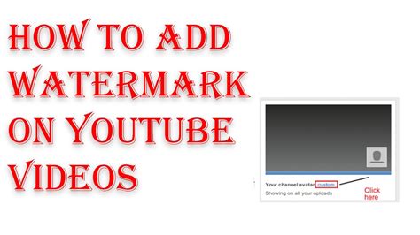 How To Add Watermark In Youtube Videos Youtube