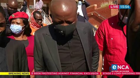 Julius Malema Speaks Outside Court Youtube