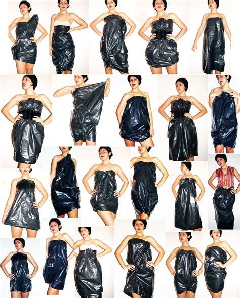 Pin By Fatima On Style Recycled Dress Trash Bag Dress Anything But