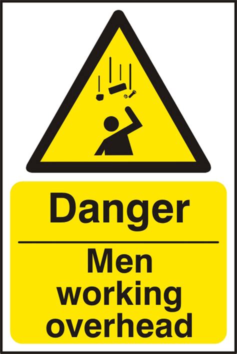 Bss11114 Danger Men Working Overhead Sign Beeswift Focused On Safety