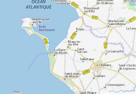 Mappa Michelin Beauvoir Sur Mer Pinatina Di Beauvoir Sur Mer Viamichelin