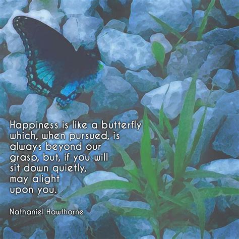Happiness Is Like A Butterfly Which When Pursued Is Always Beyond