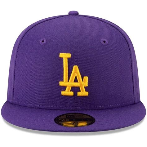 New Era Purple La Dodgers 59fifty Fitted Hat Purple Dodgers Hat