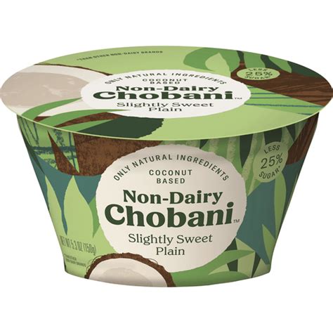 Chobani Less Sugar Non Dairy Yogurt Coconut Based Slightly Sweet