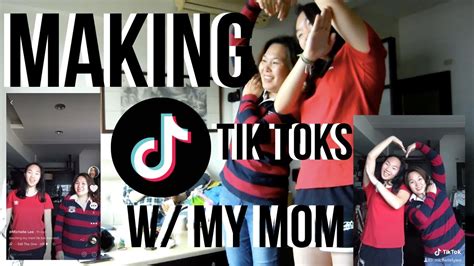 making tik toks w my mom michellelee youtube