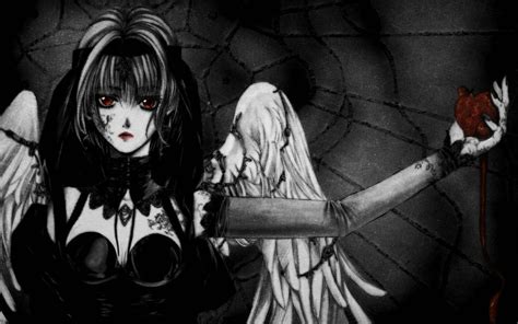47 Anime Gothic Angel Wallpaper Wallpapersafari