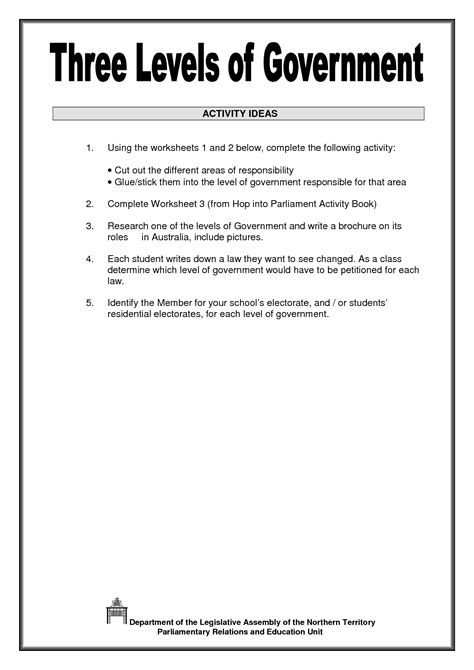 15 Different Types Of Government Worksheet