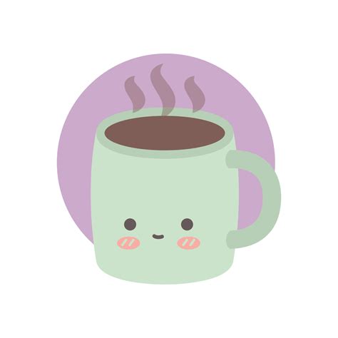 Cute Coffee Mug Cartoon Illustration 3597339 Vector Art At Vecteezy