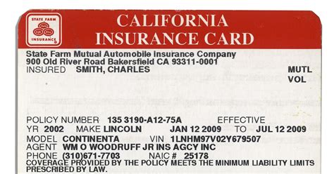 Pdf State Farm Insurance Card Template Customer Care Existing