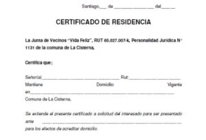 Adquirir El Certificado De Residencia En L Nea Requisitos