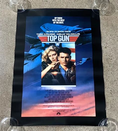 Top Gun Authentic Vintage 1986 80s Og Action Movie Poster 17x24 Tom