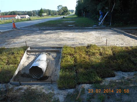 Driveway Apron Drain Culvert The Homeowner Obtained The