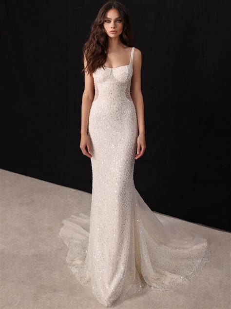 23 Stylish Wedding Dresses With Pearls To Fall In Love With