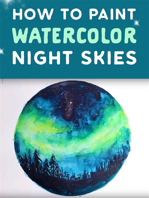 How To Paint A Watercolor Galaxy Nebula And Night Sky 10
