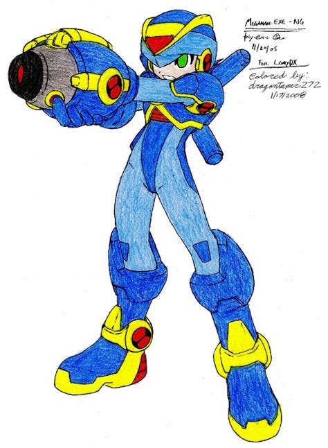 Megaman Exe X Armor Colored By Dragontamer272 On Deviantart