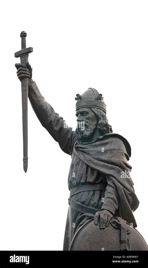 Statue Of King Alfred The Great Anglo Saxon King Of Wessex From 871
