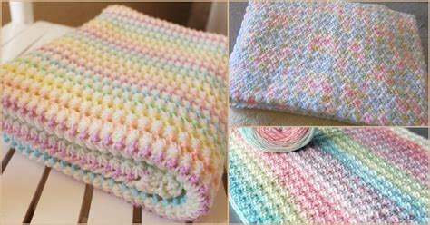 Delicate Colored Baby Blanket Free Patterns Your Crochet