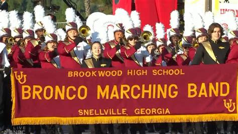 Georgia High School Band Performs In Rose Parade