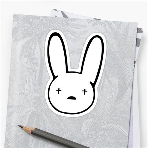 Bad Bunny Sticker Best Quality Bad Bunny Logo Decal X Pre Sticker By Carpert Redbubble