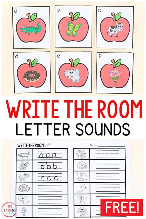 This Differentiated Apple Beginning Sounds Write The Room Activity Is