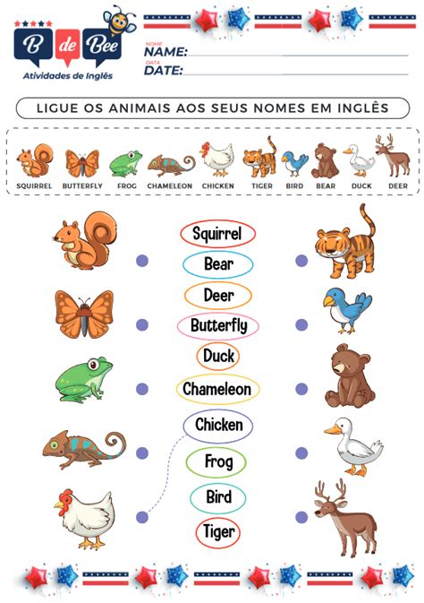 atividades de animais em inglês para educação infantil
