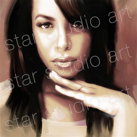 Aaliyah Randb Cd Dvd Picture Dvd Poster Canvas Art Giclee Painting A Ebay
