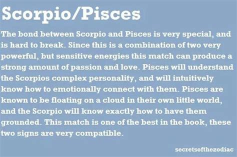 For a scorpio man and cancer woman, love at first sight is common. 19 Quotes about SCORPIO-PISCES Relationships | Scorpio Quotes