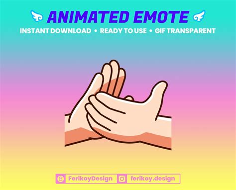 Clapping Hands Animated Emote Clap Clap Good Job For Etsy Australia