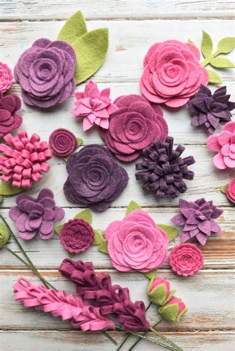 Aprende A Hacer Hermosas Flores De Fieltro Dale Detalles