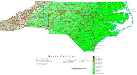 31 North Carolina Topographic Map Maps Database Source