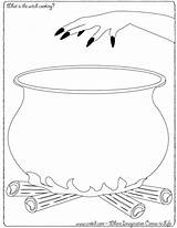 Halloween Coloring Pages Drawing Drawings Grade Witch Pot Cooking Kids Creative Cauldron Template Creativity Color Printouts Witches Templates 2nd Worksheet sketch template
