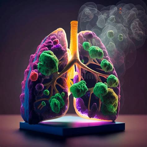 A Model Of Human Lung Disease Lung Cancer And Lung Generative Ai Stock