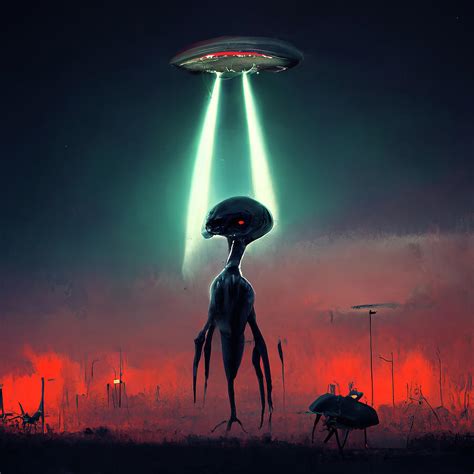 Alien Invasion 03 Digital Art By Matthias Hauser Pixels