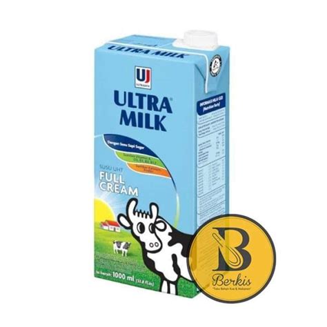Jual Susu Uht Ultra Milk Full Cream 1 Liter Ultra Jaya Plain Di