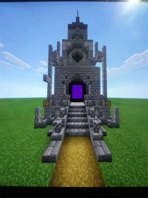 Nether Portal Tower Build Minecraft Amino