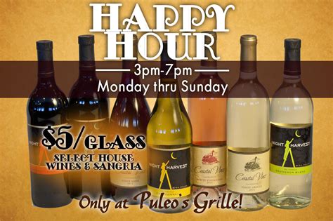 Happy Hour Sangria & Wine Specials at Puleo's Grille | Sangria wine