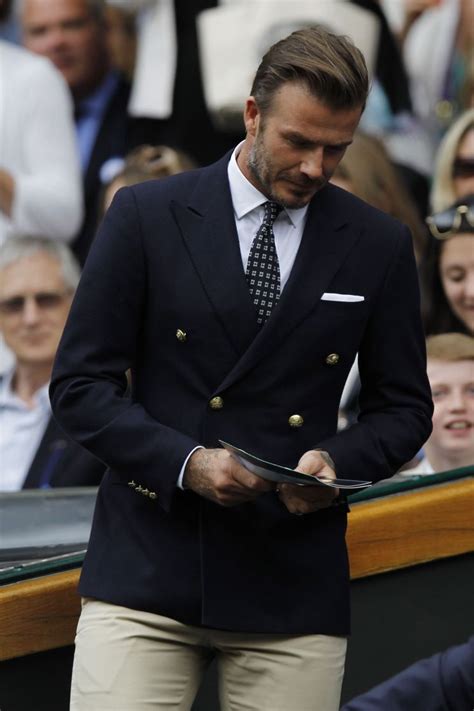 David Beckham Suit David Beckham Style David Beckham Wimbledon