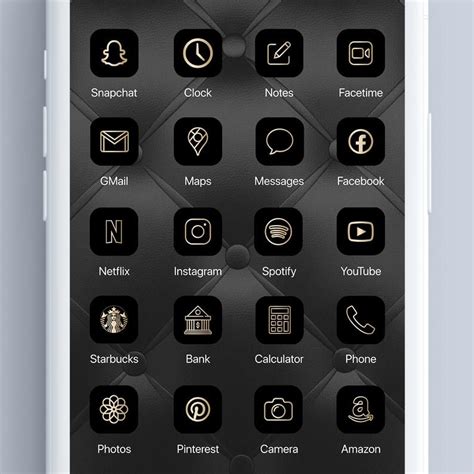 Ios Design App Icon Design Widget Icon Ios Icon Black And Gold
