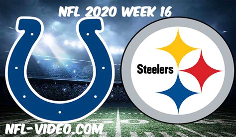 Indianapolis Colts Vs Pittsburgh Steelers Full Game And Highlights Nfl