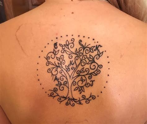 Tree of life with my family initials (tree of life tattoos tree of l ...