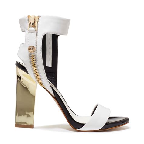 Guess Womens Brodi Double Ankle Strap Sandals In White Lyst