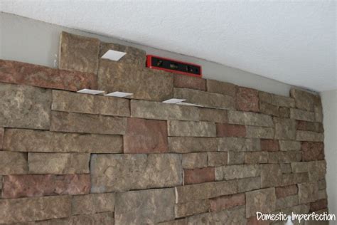 Diy Faux Stone Wall Aka The Best Thing Ever Domestic Imperfection