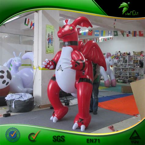 Hongyi Sex Toys Dragon Inflatable Costume Inflatable Red Dragon Fat Suit For Playing Inflatable