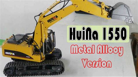 Excavator Kid Huina 1550 Metal 15 Channel 112 Scale Youtube