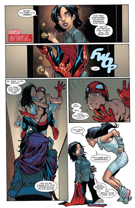 spiderman and silk Personajes de marvel Superhéroes marvel Humberto ramos