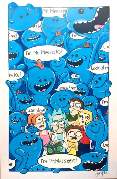Fun Collection Of Art From The Rick And Morty Art Show Hosted By