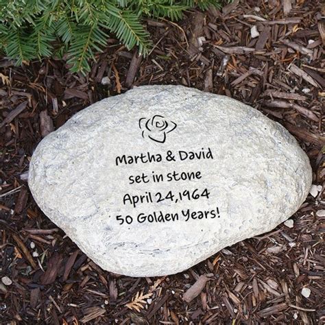 Engraved Garden Stone Any Message Unique Personalized