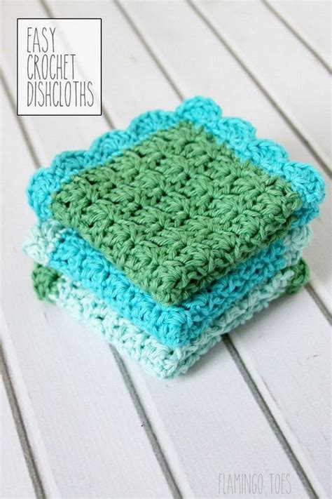 Easy Crochet And Knitted Dishcloth Patterns